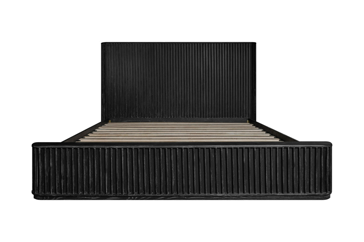 Fields - Modern Black Acacia Bed