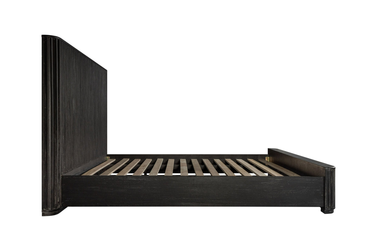 Fields - Modern Black Acacia Bed