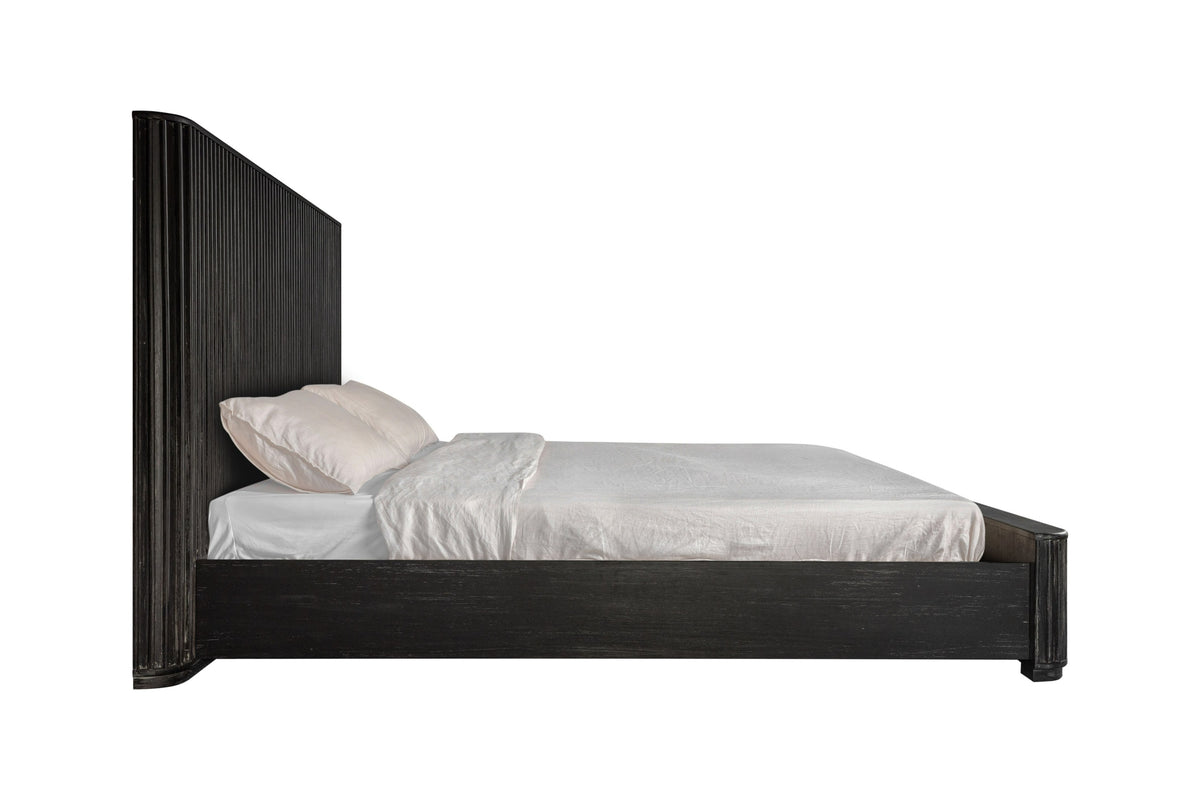 Fields - Modern Black Acacia Bed