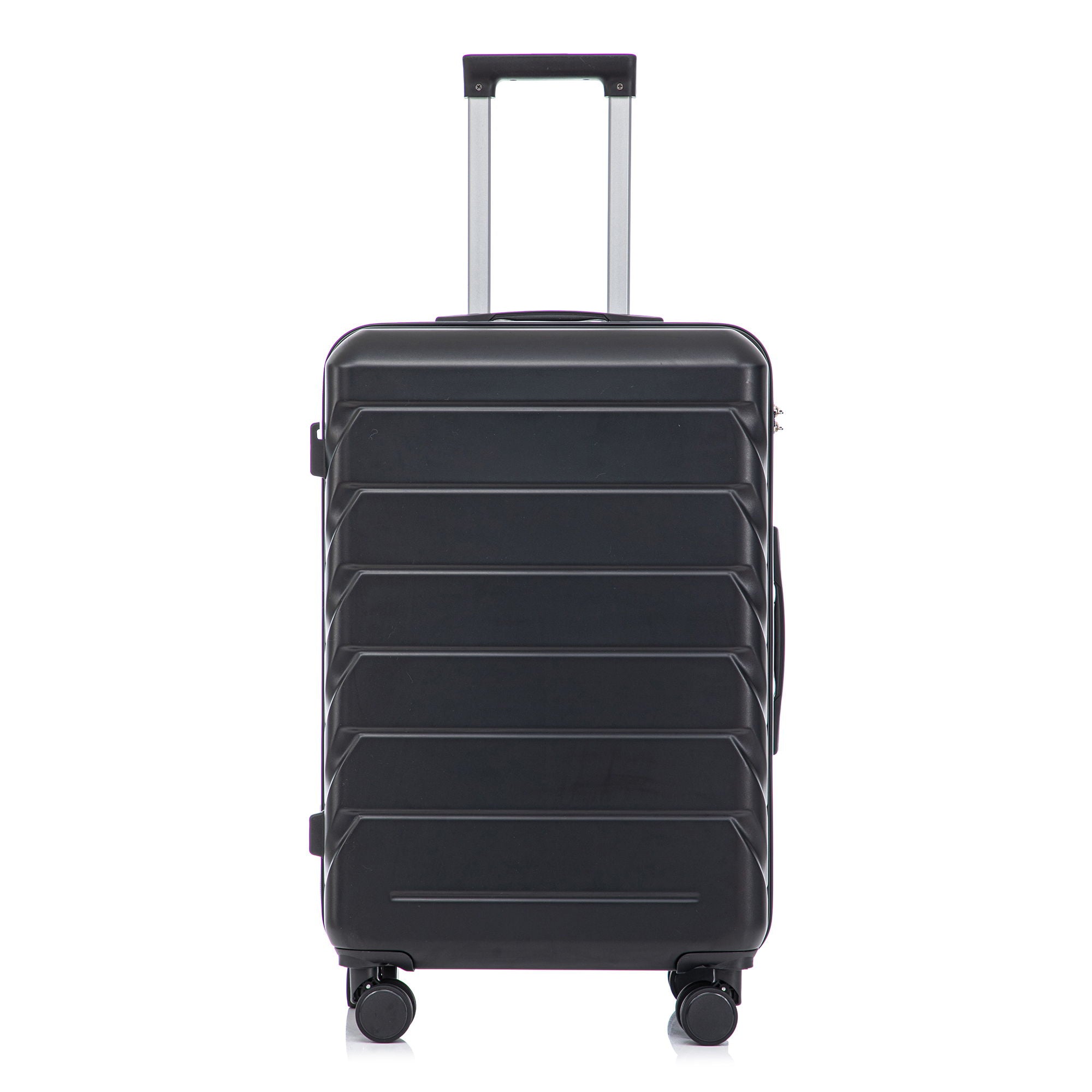 Hard Shell Luggage With Scratch Resistant Surface, 4 Wheels, Combination Lock & Side Hooks