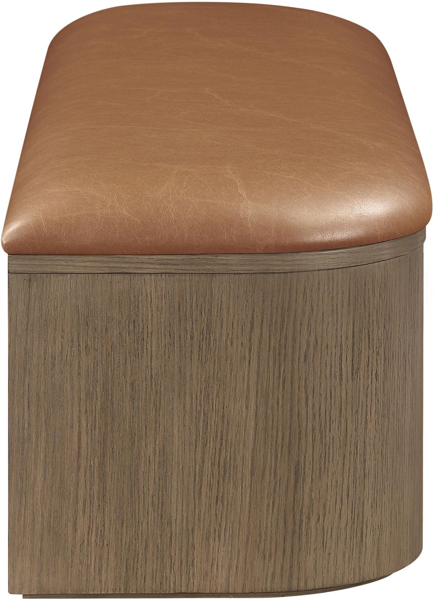 Velden - Upholstered Storage Bench With Stained Brown Base