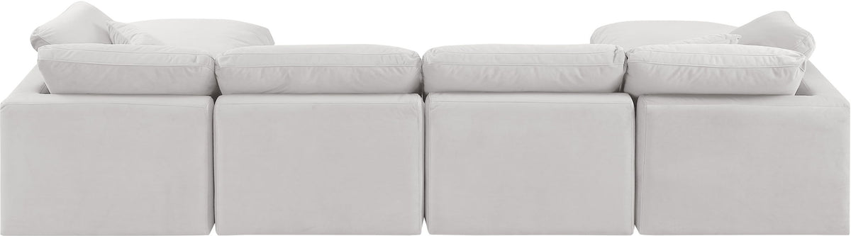 Indulge - Velvet 6 Piece Modular Double Chaise Sectional