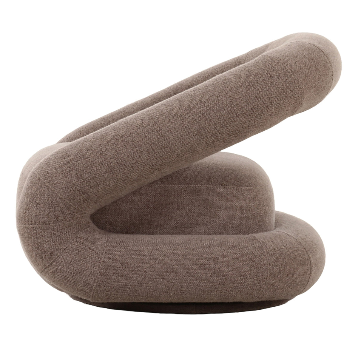Tony - Modern Brown Fabric Swivel Accent Chair