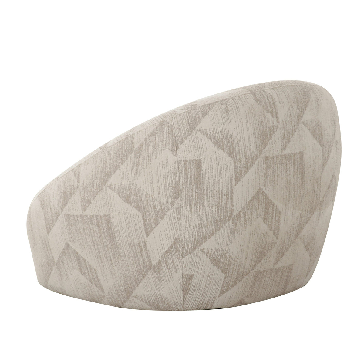 Gentle - Modern Beige Pattern Fabric Accent Chair