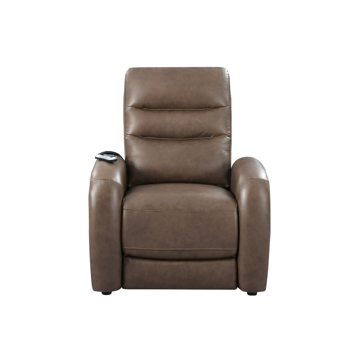 Huslia - Modern Brown Leather Zero Gravity Recliner Chair