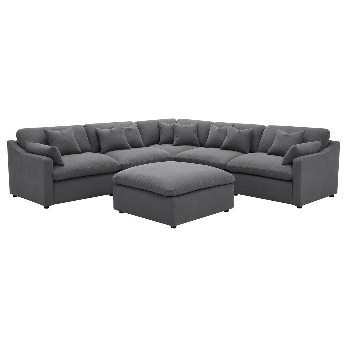 Hobson Fabric 6 pc Sectional 551455/551455/551456/551457/551458LAF/551458RAF