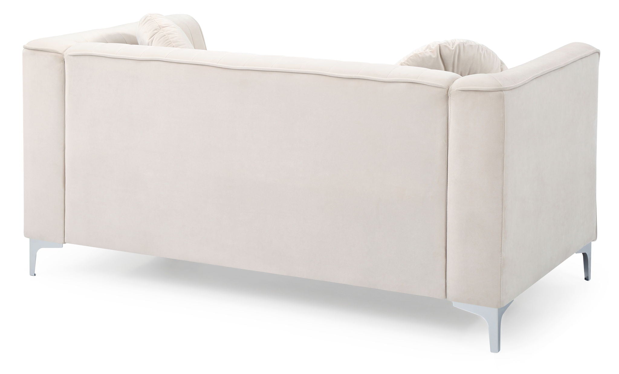 Glam Styled Micro Suede Loveseat