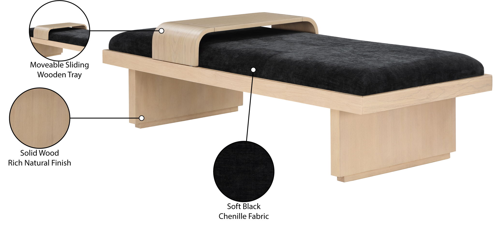 Arlington - Bench - Natural Base