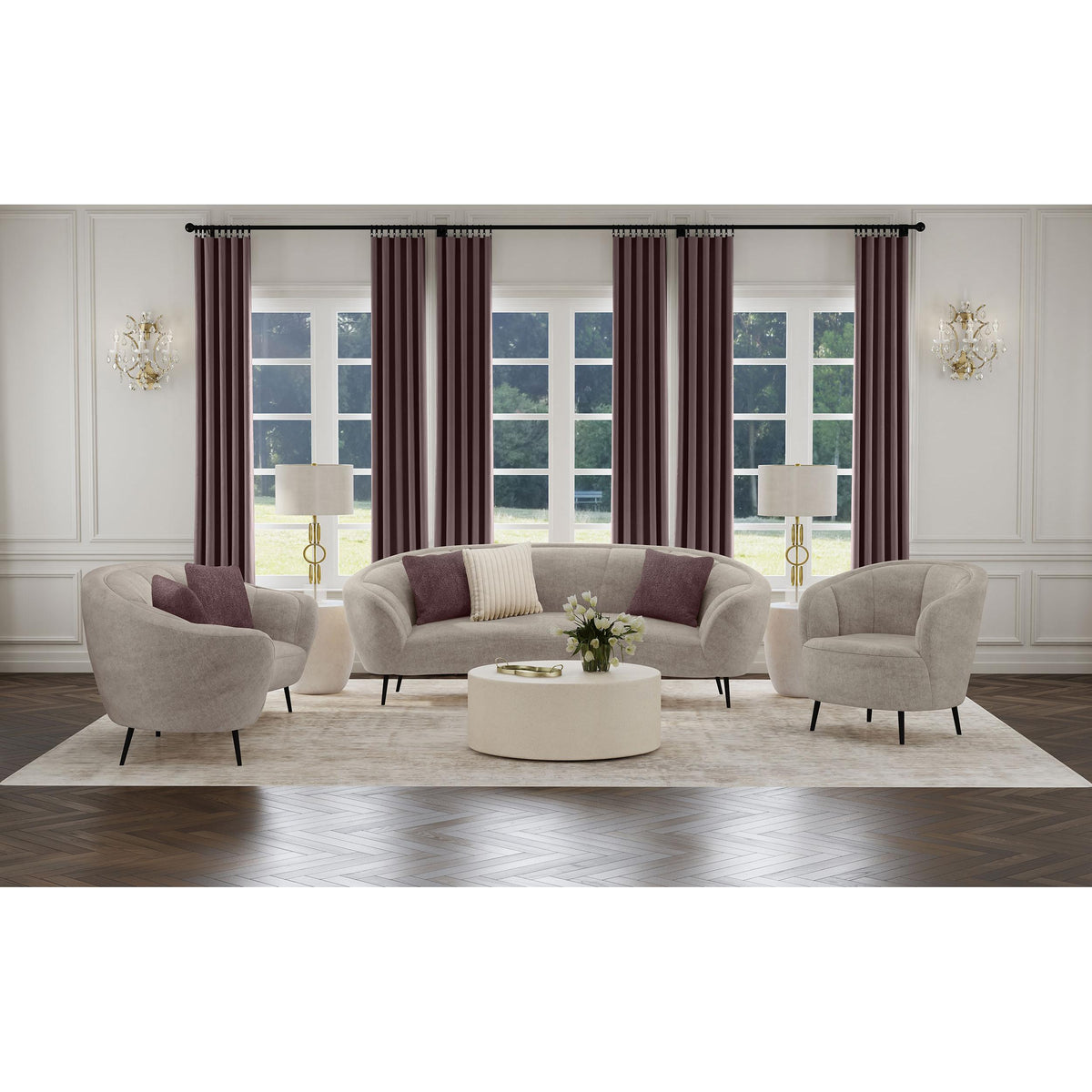 Ellorie Stationary Fabric Chair 504839