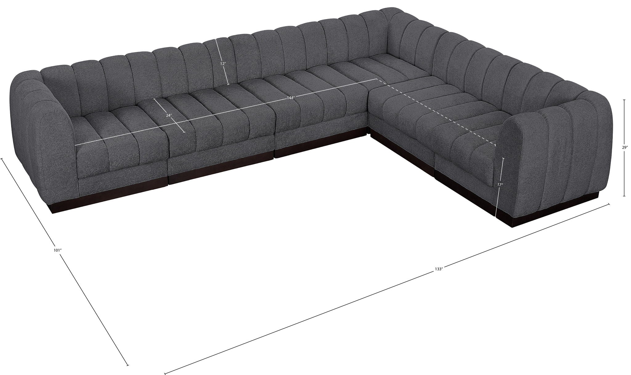Quinn - 6 Piece Modular Sectional
