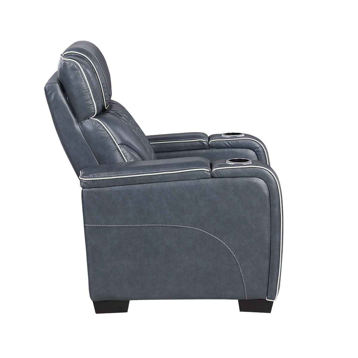Apex - Power Reclining Chair With Power Headrest, Storage Arms With Cup Holders, Air Massage And Heat, LED Lighting And Charging Ports
