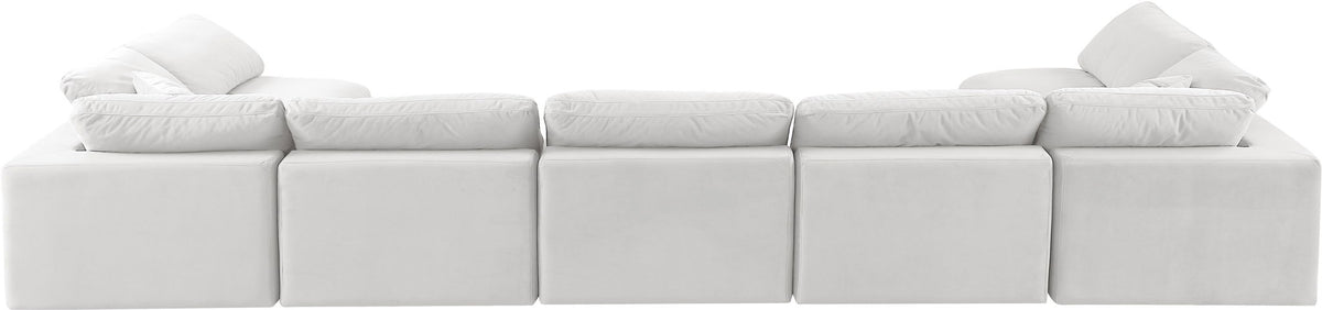 Comfy - 7 Piece Velvet Modular Armless Sectional