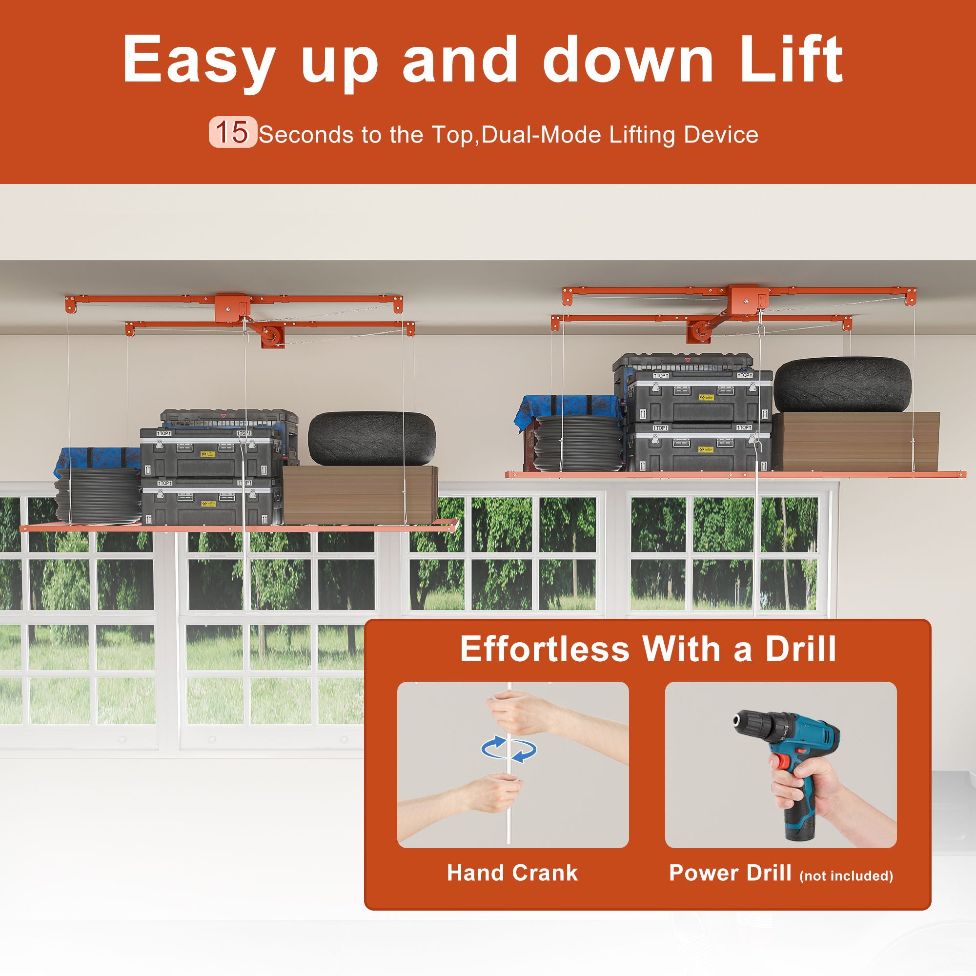Overhead Garage Storage Rack For Ceilings