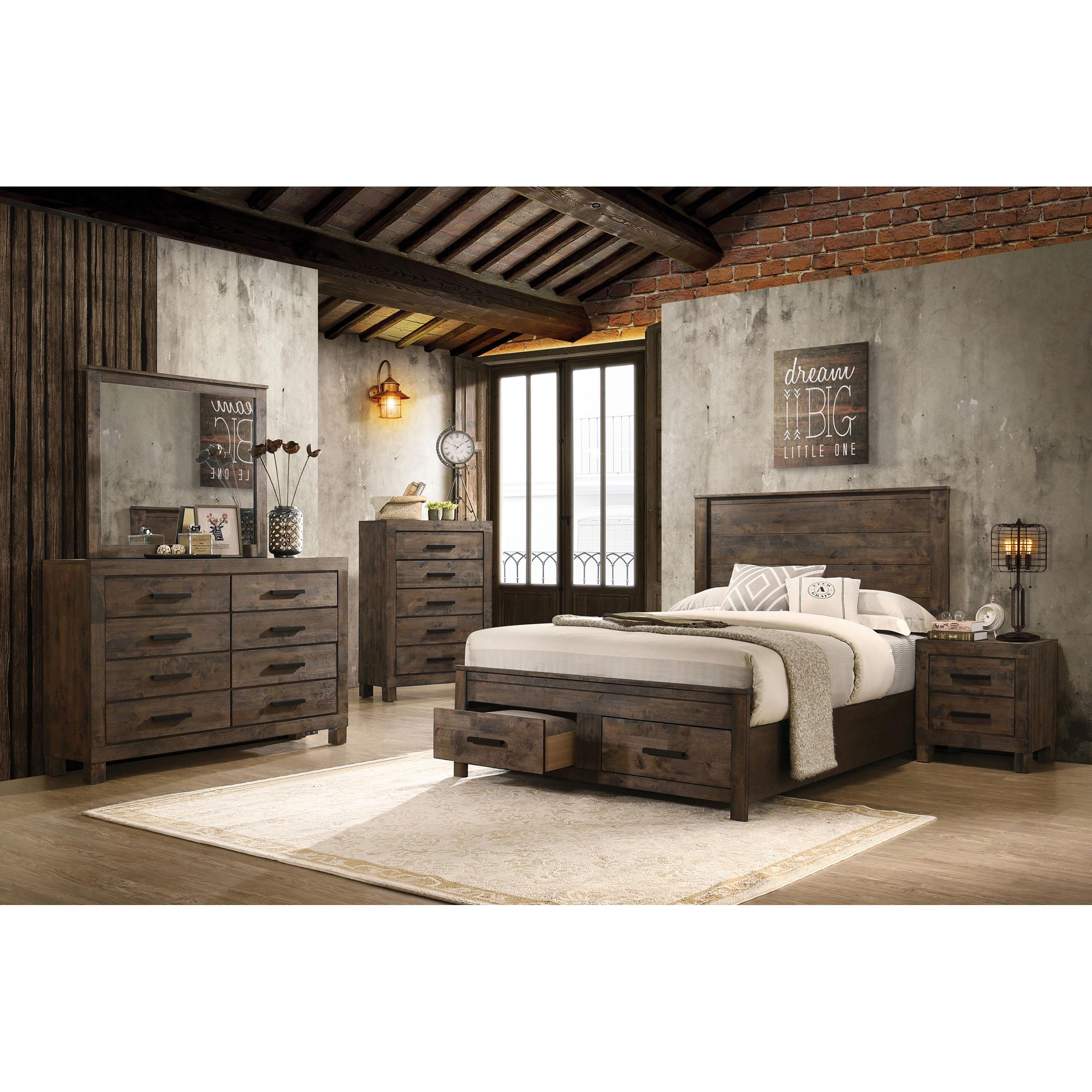 Coaster Furniture Woodmont 222633M 8-Drawer Dresser with Mirror - Rustic Golden Brown IMAGE 11