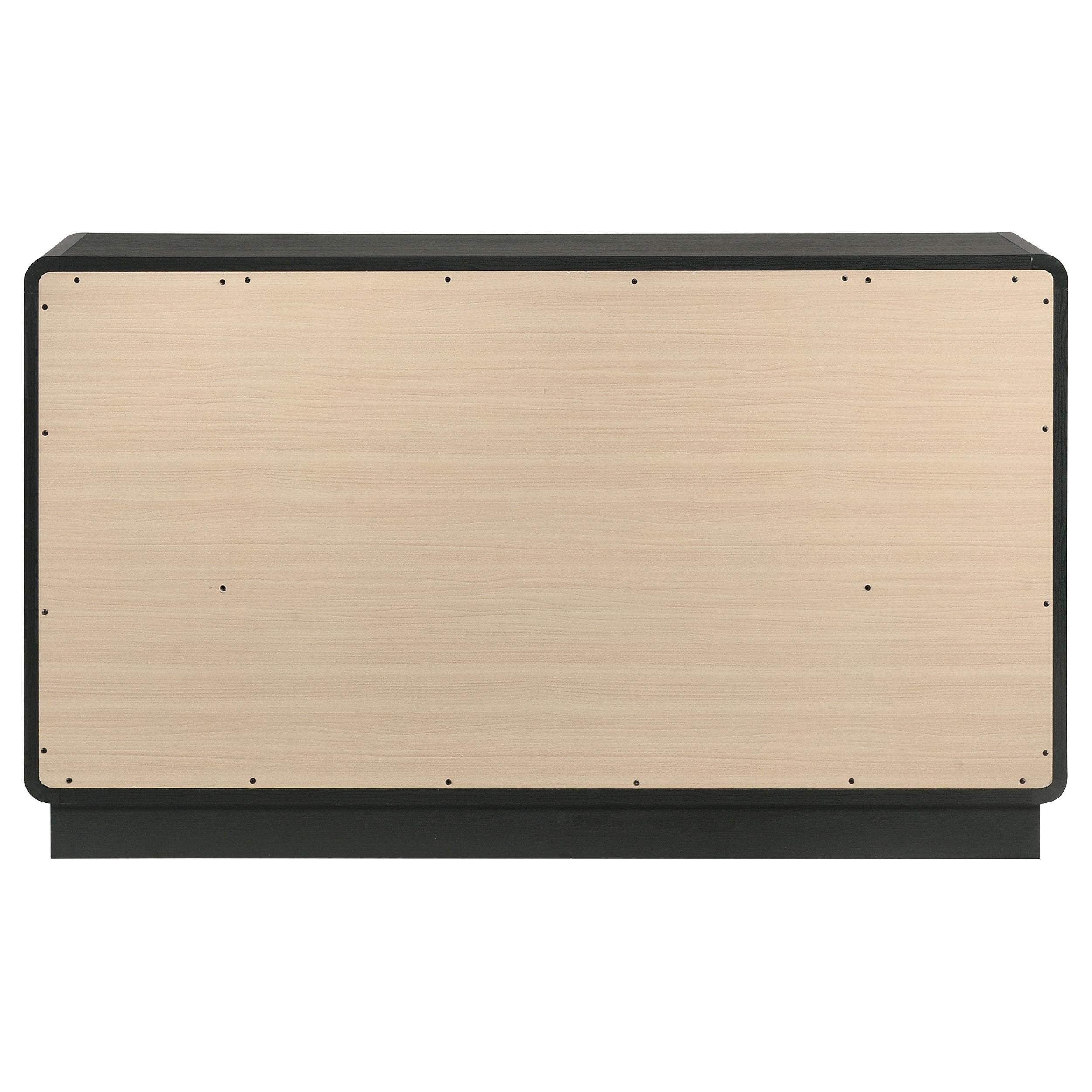 Coaster Furniture Cavelle 223663 6-Drawer Dresser Cabinet - Black IMAGE 6