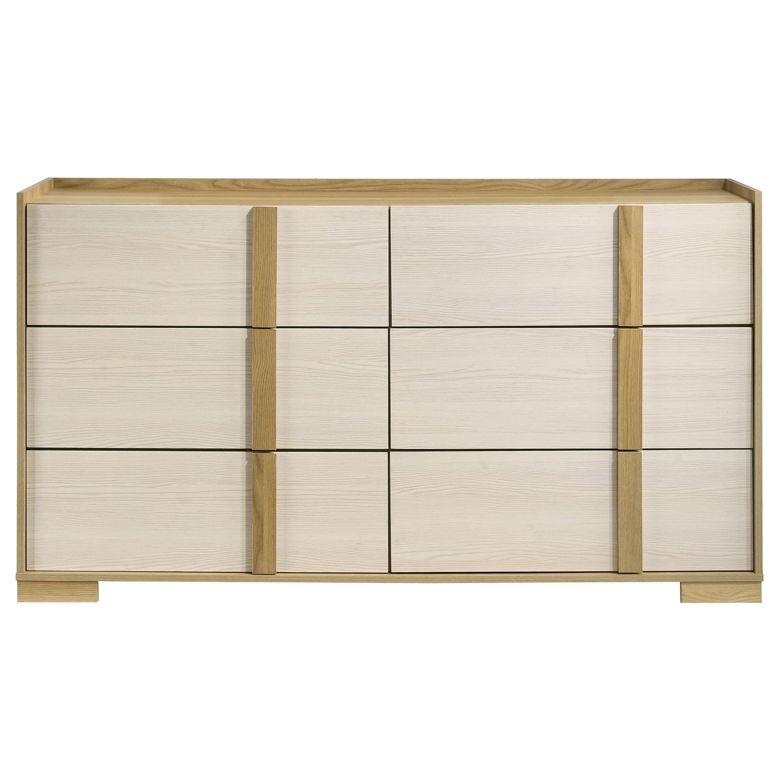 Coaster Furniture Hyland 215653 6-Drawer Dresser - Natural IMAGE 2