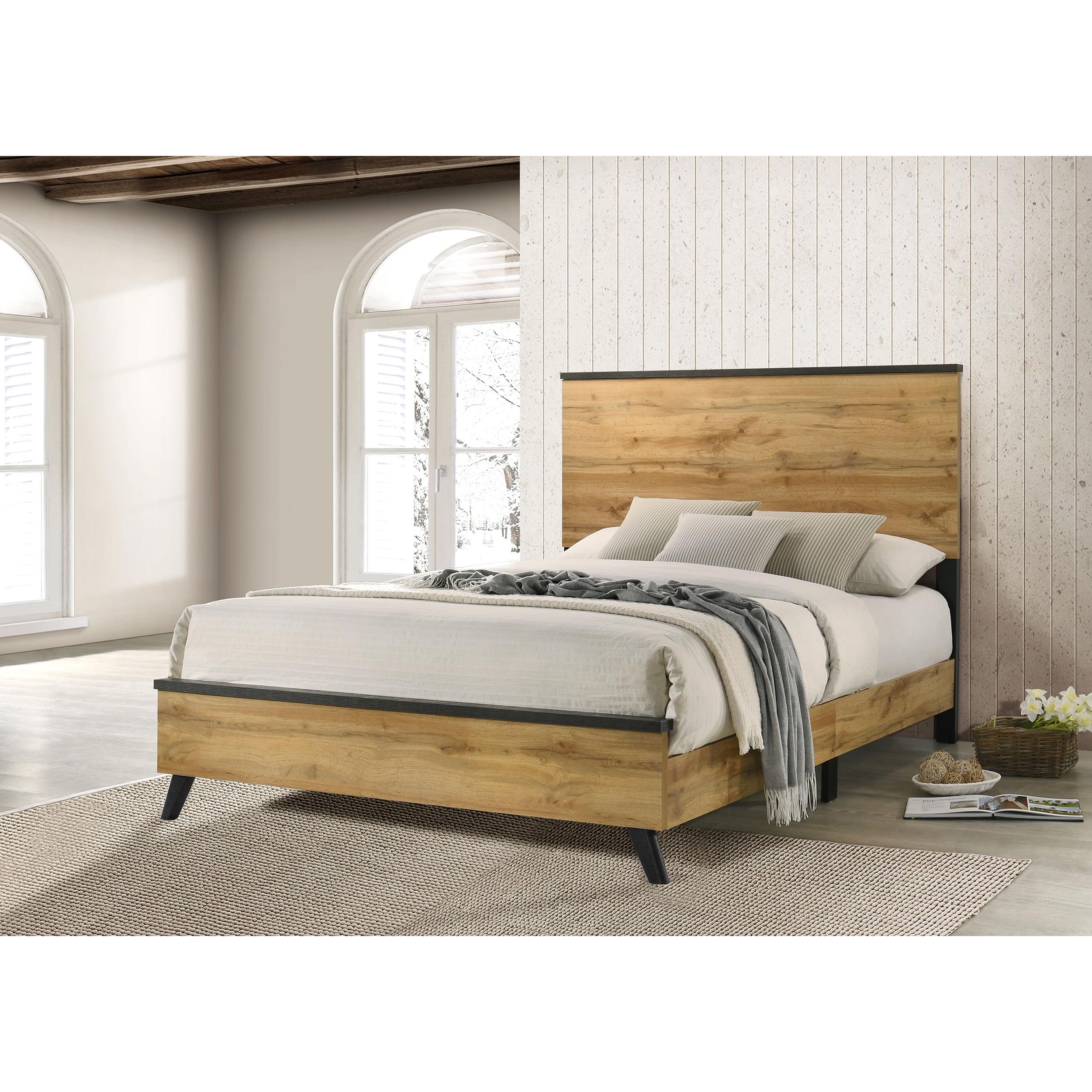 Coaster Furniture Kaywood 225001Q 52-inch Queen Panel Bed - Natural Pine IMAGE 4