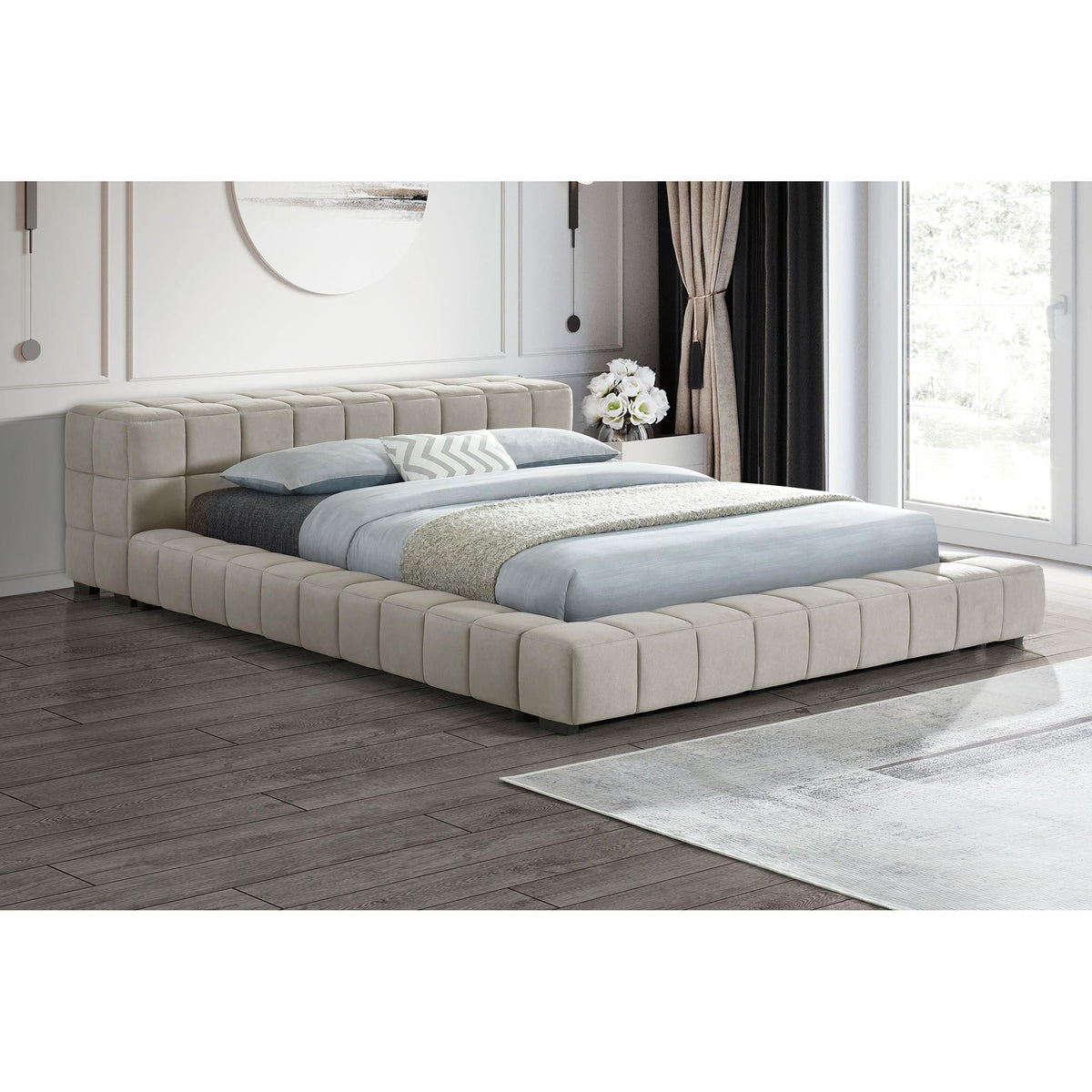 Trinity King Upholstered Platform Bed 306121KE