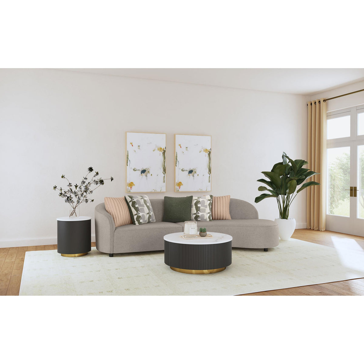 Fayette Fabric 2 pc Sectional 504920