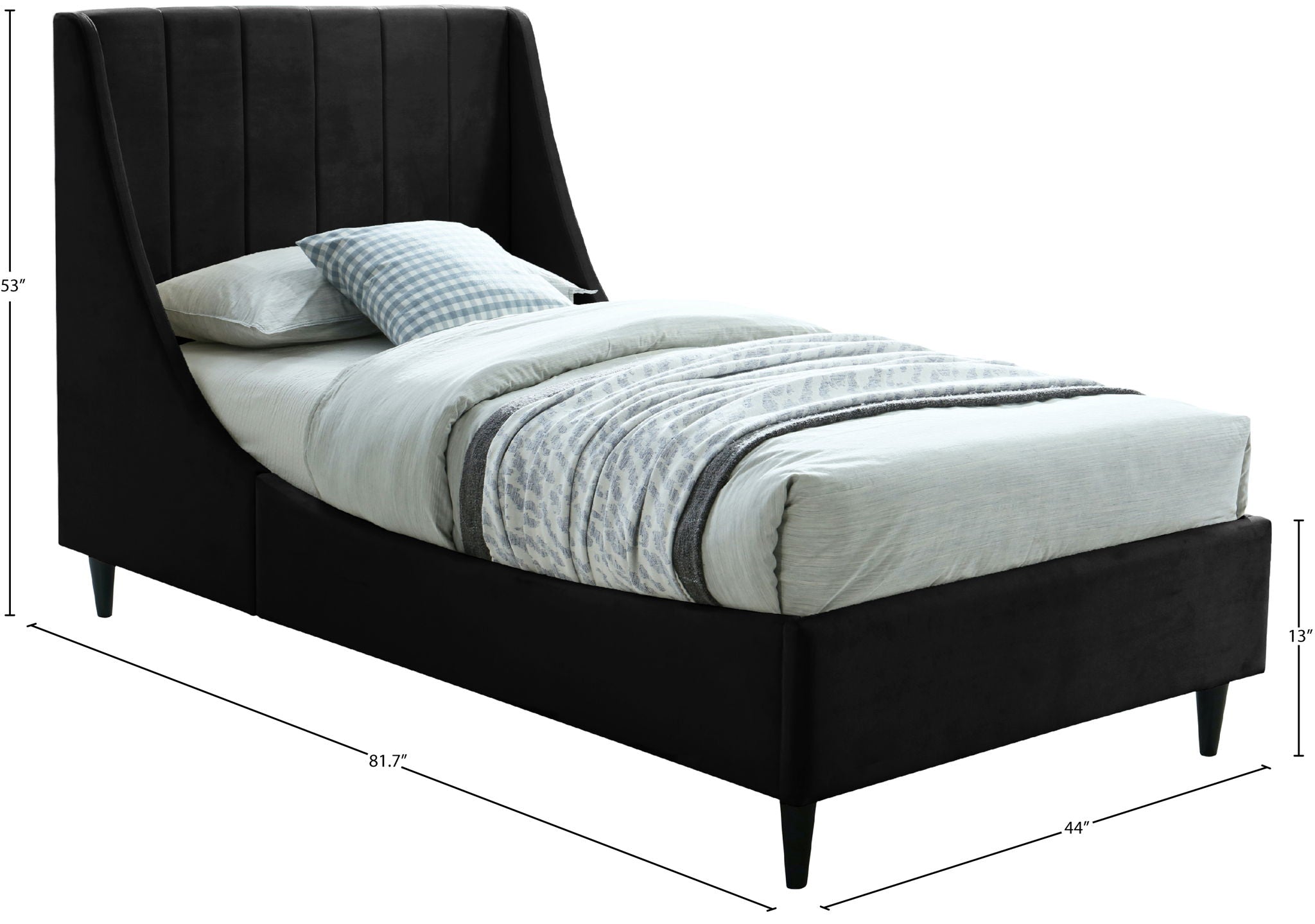 Eva - Velvet Bed
