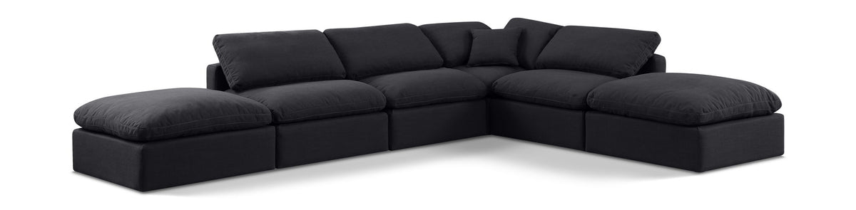 Indulge - Linen 6 Piece Modular Armless Sectional