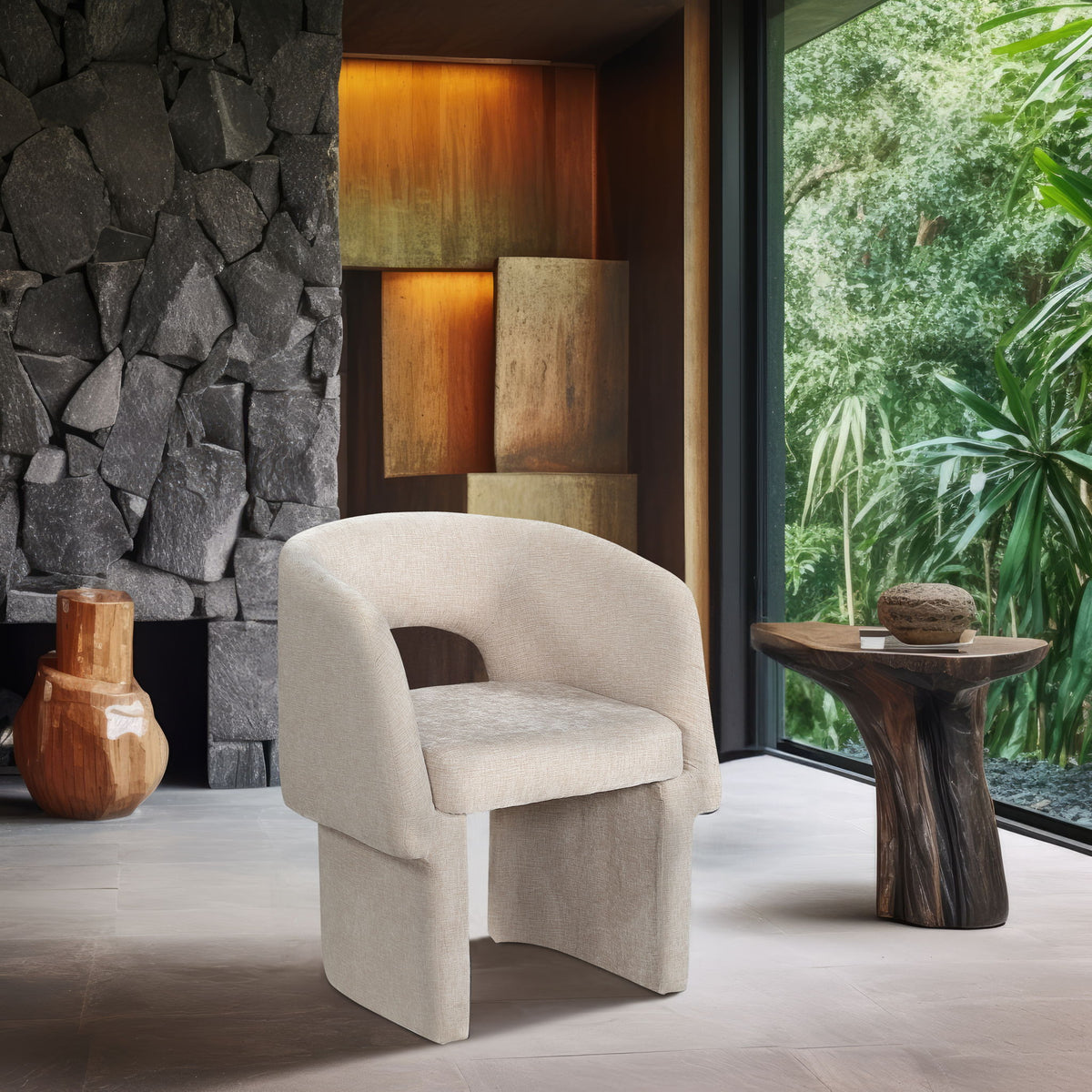 Emmet - Chenille Dining Chair / Accent Chair