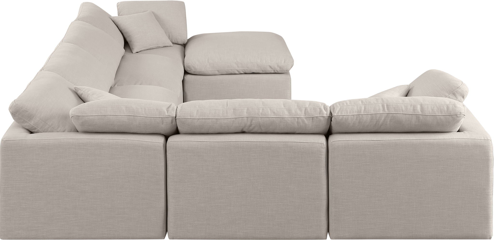 Indulge - Linen 7 Piece Modular Sectional