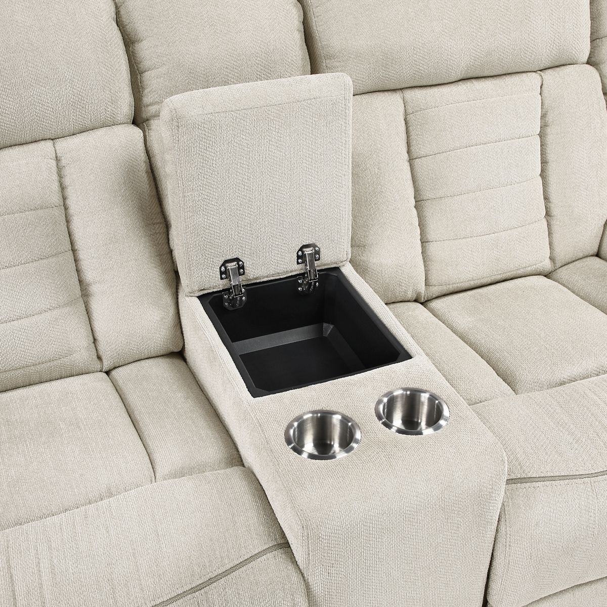 Nutmeg - Double Reclining Loveseat With Center Console