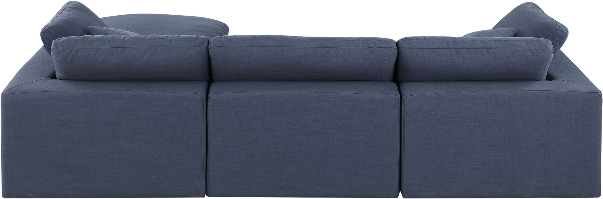 Comfy - 4 Piece Linen Fabric Modular Sectional With Chaise