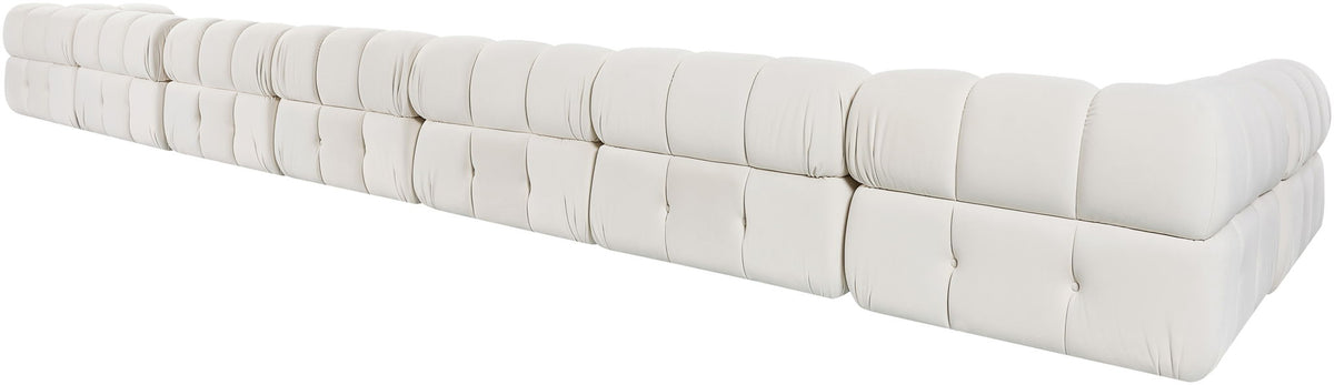 Orin - Velvet Performance Fabric Upholstered 8 Piece L-Shaped Sectional
