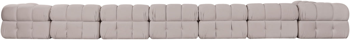 Orin - Velvet Performance Fabric Upholstered 8 Piece L-Shaped Sectional