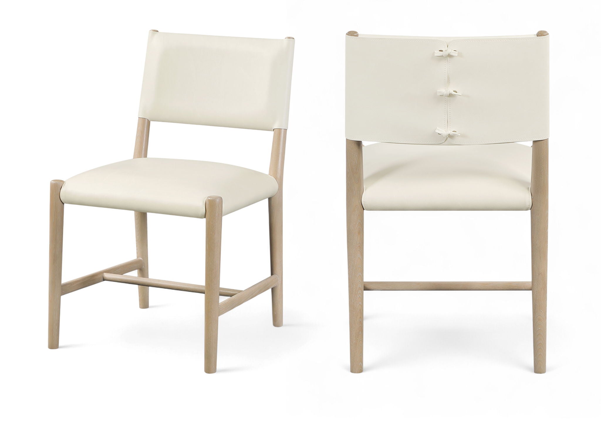 Andie - Vegan Leather Upholstered Dining Chair (Set of 2) - Natural Base
