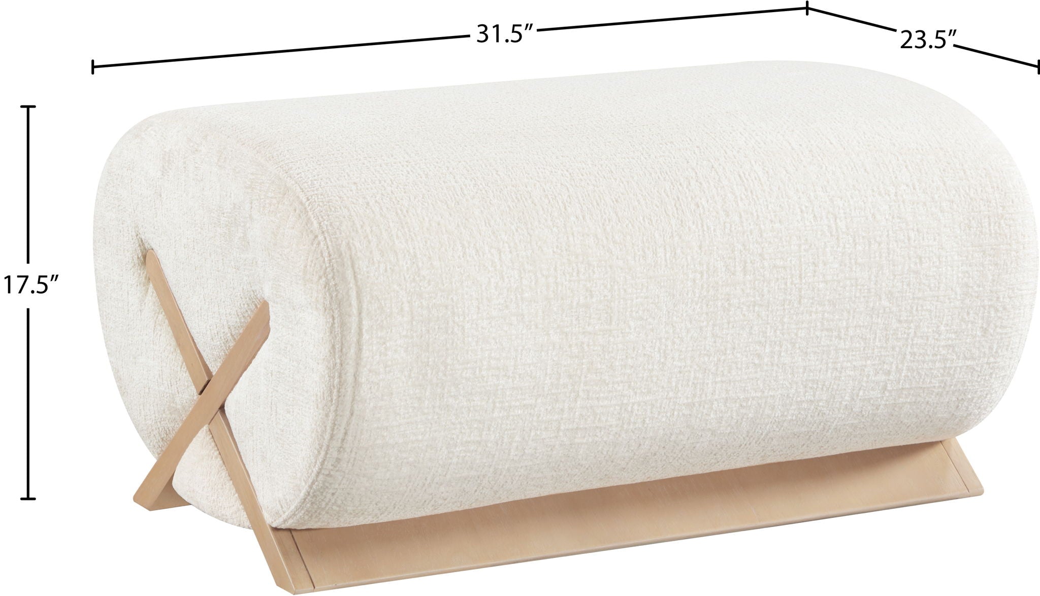 Akira - Fabric Ottoman