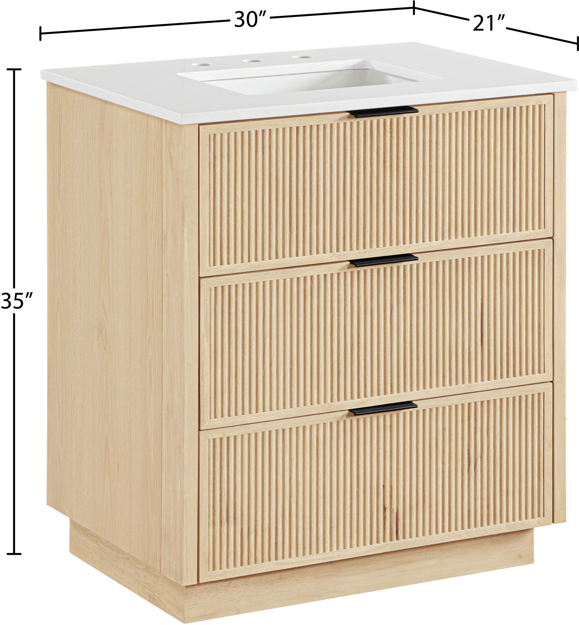 Willard - Engineered Stone And Solid Wood Bathroom Vanity