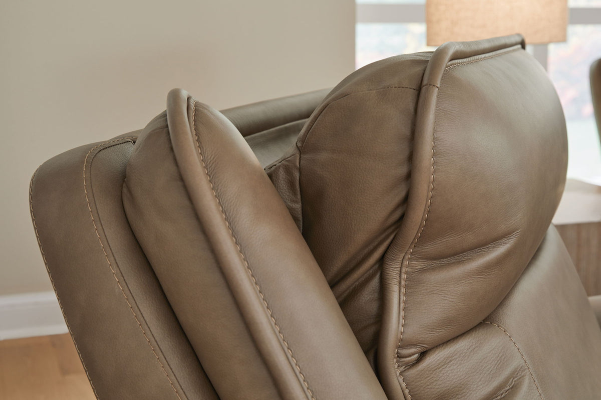 Glencroft - Power Reclining Sofa With Adjustable Headrest - Sahara