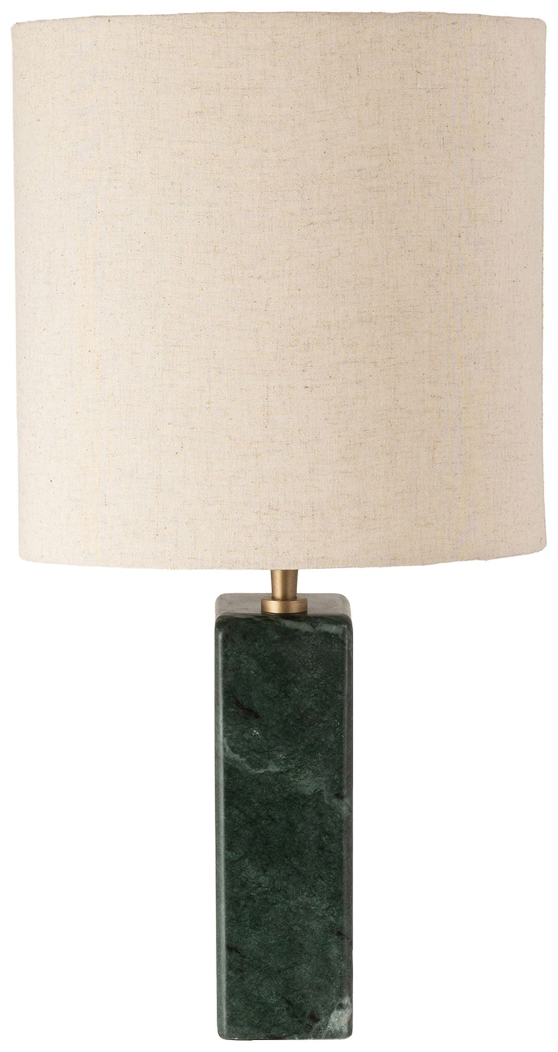 Vellum - Genuine Marble Base And Linen Textured Fabric Shade Table Lamp