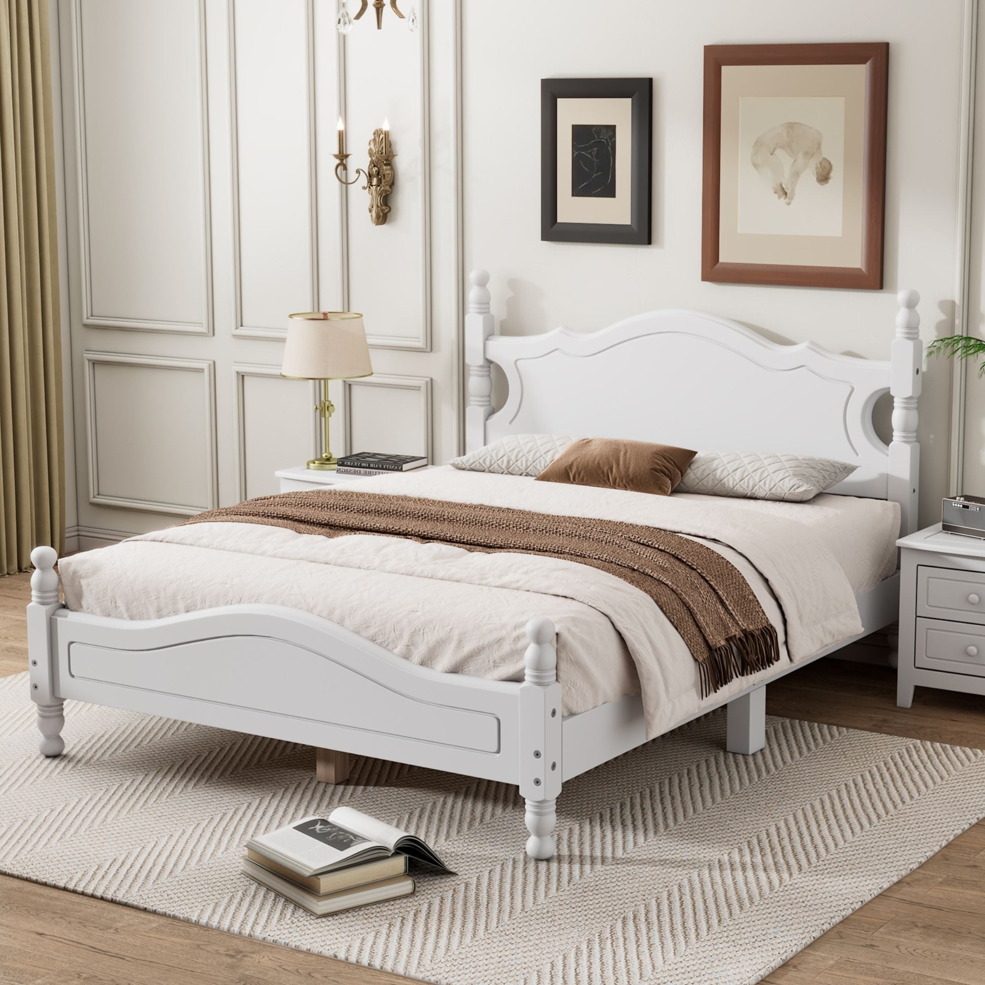Platform Bed Frame With Slat Support