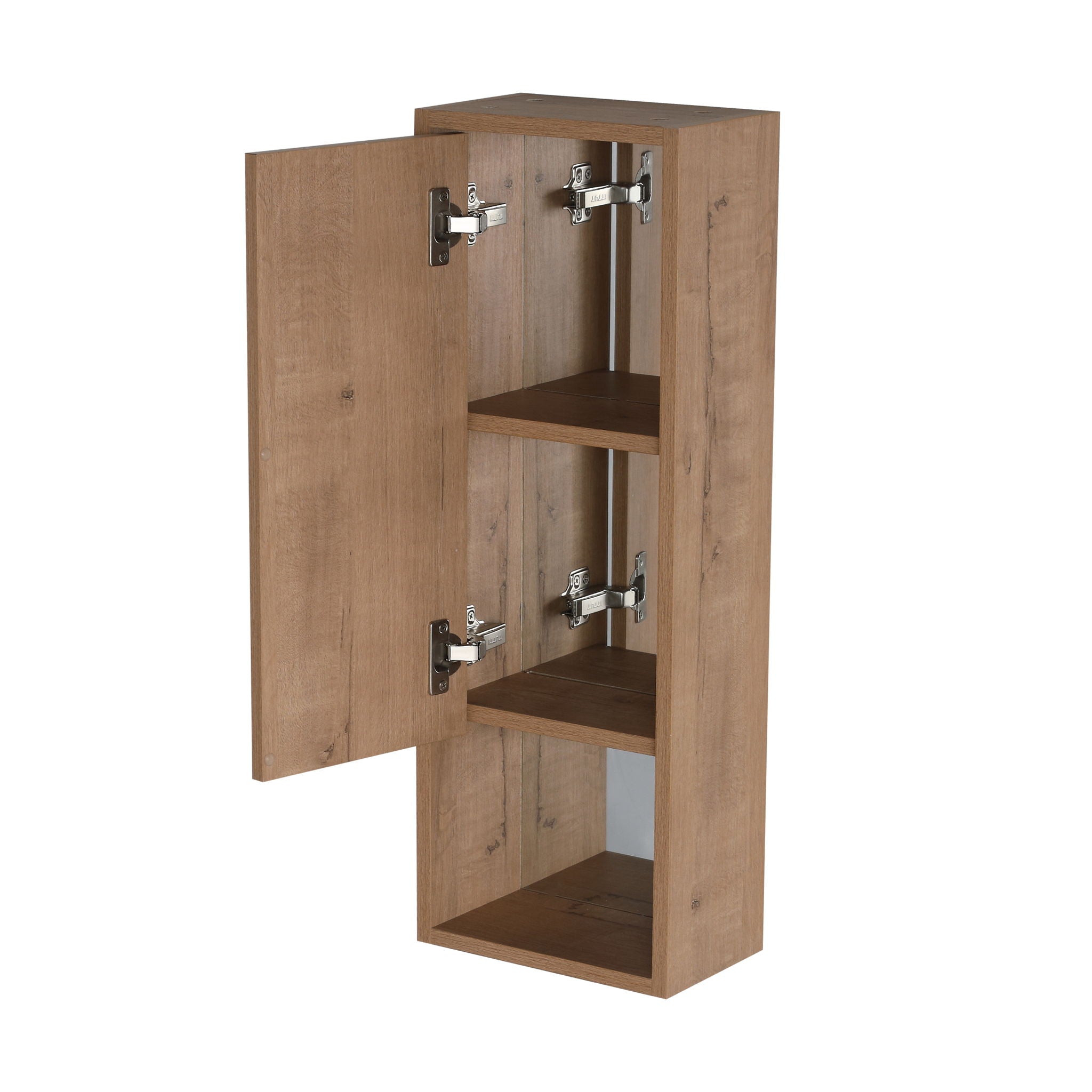 10" Wall Mounted Storage Cabinet, Bathroom Cabinet With Soft Close Door - Imitative Oak