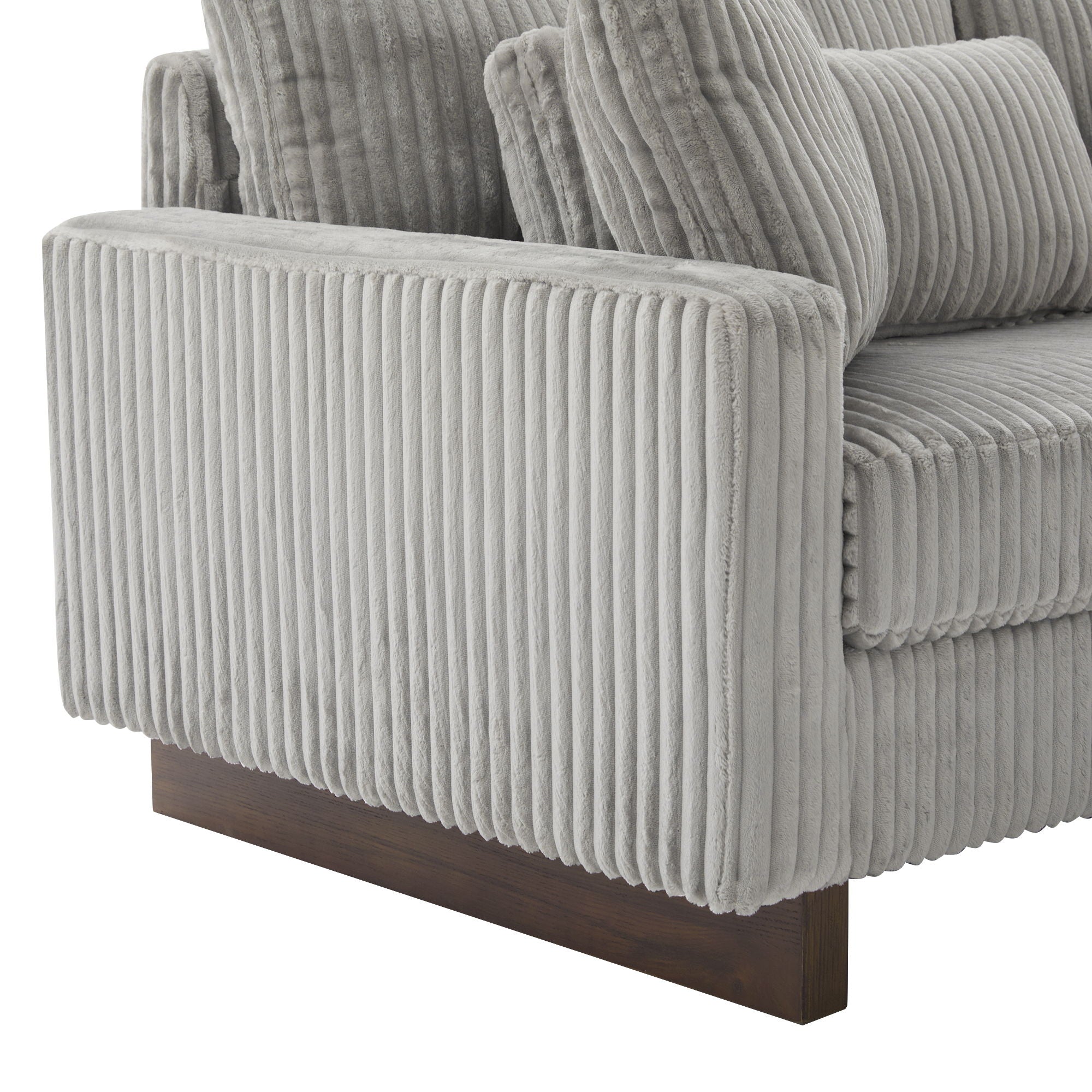 Modern Loveseat Sofa With 4 Pillows