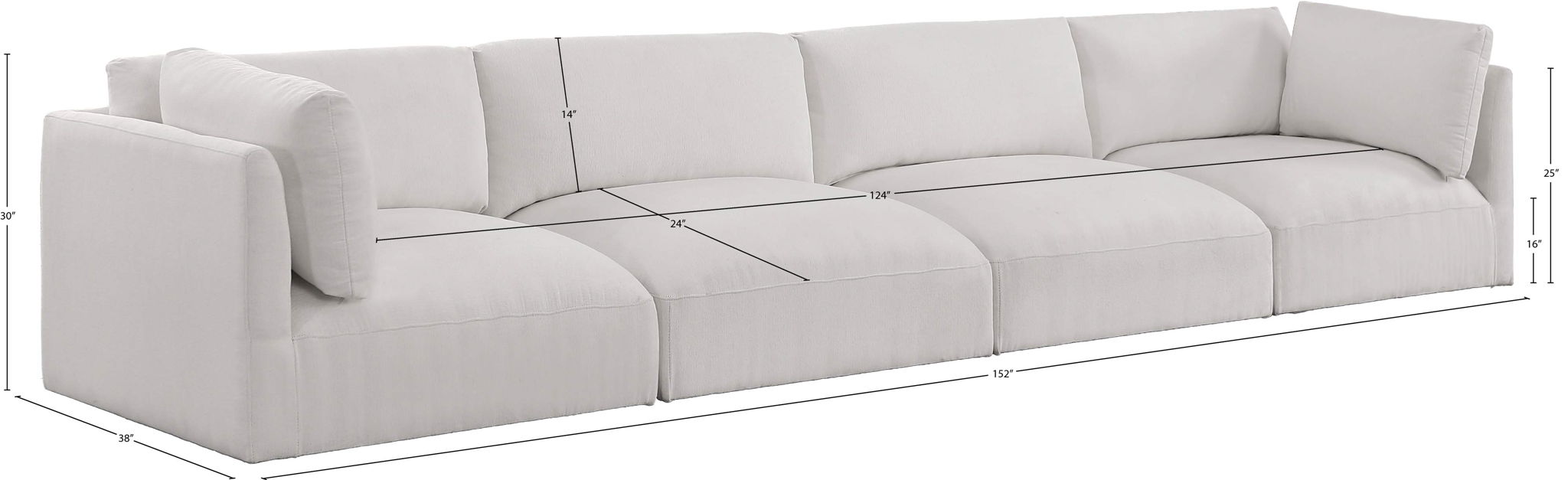 Ease - 4 Seat Modular Sofa