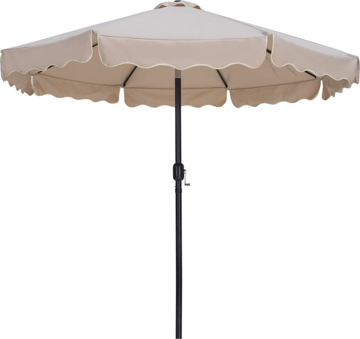 Amalfi - Patio Umbrella - White Base / Black Pole