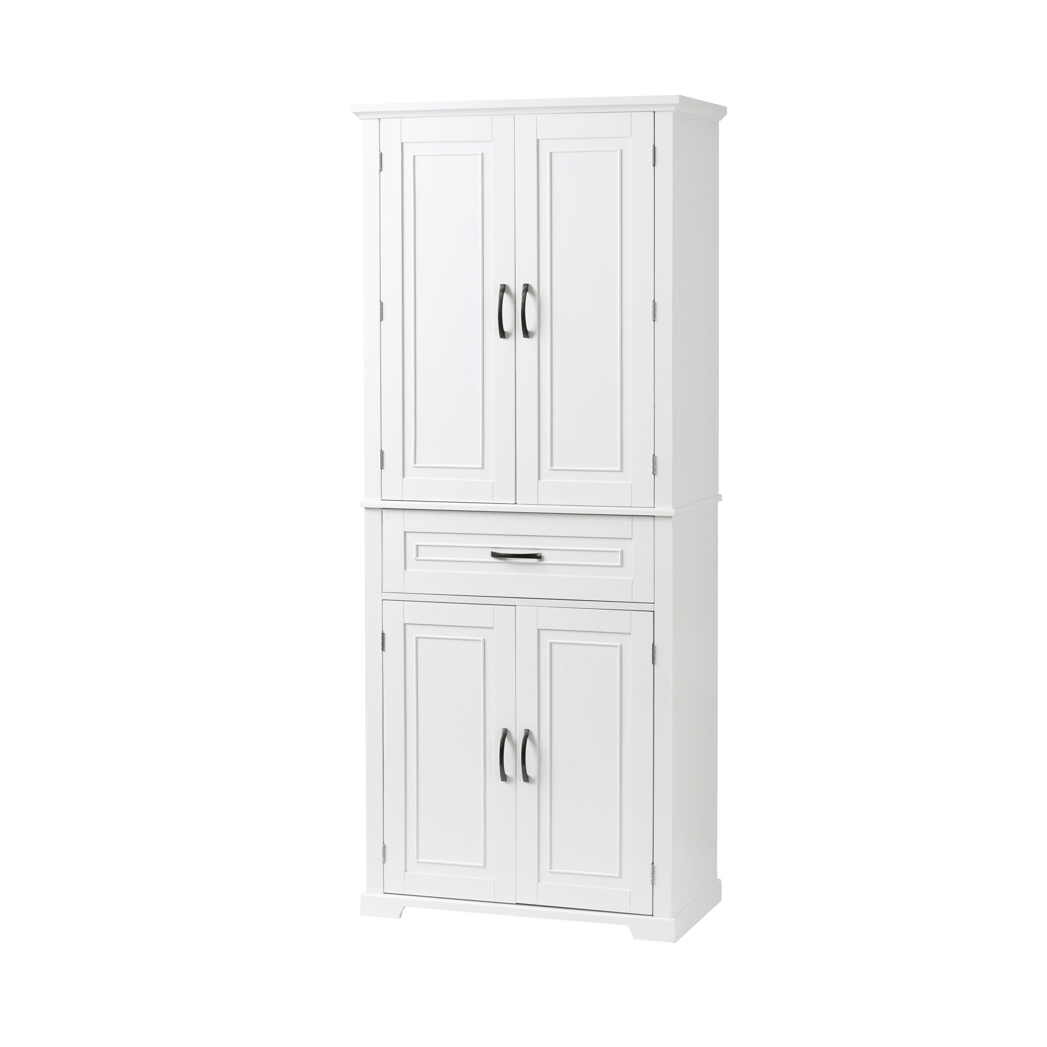 Bathroom Storage Cabinet With Doors And Drawer, Adjustable Shelf