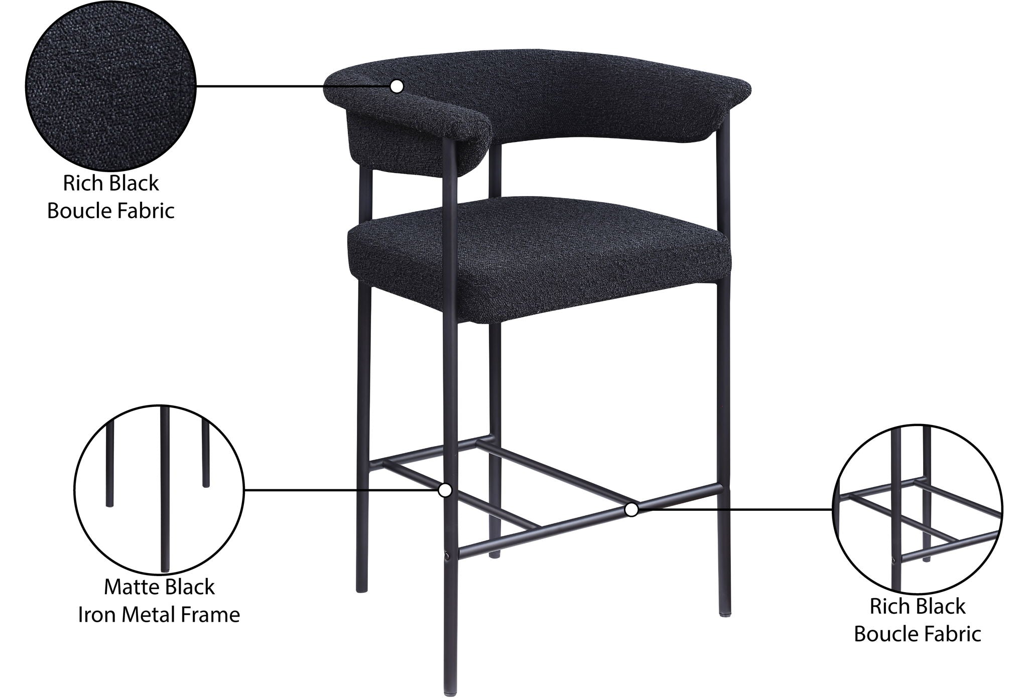 Malin - Boucle Counter Stool (Set of 2)