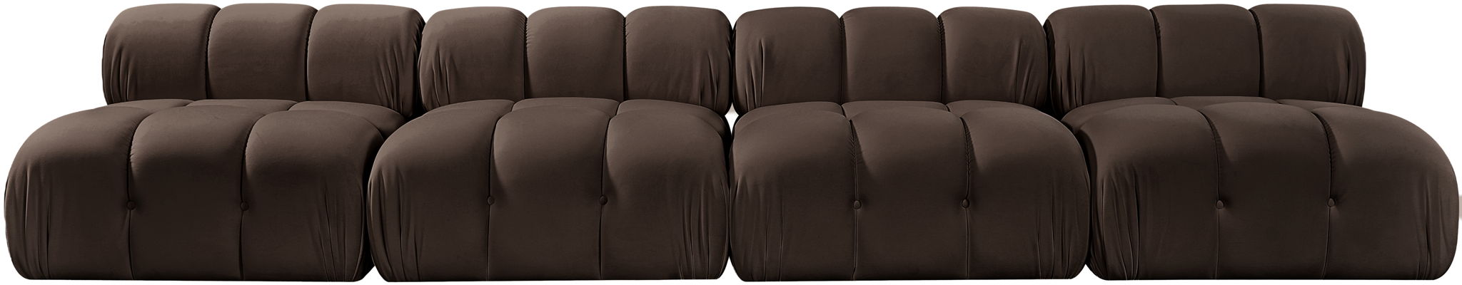 Orin - Velvet 4 Piece Modular Sofa
