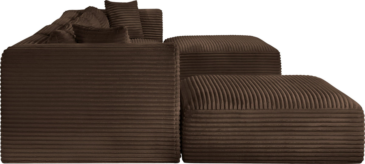 Shaggy - 6 Piece Modular Sectional With 2 Ottomans