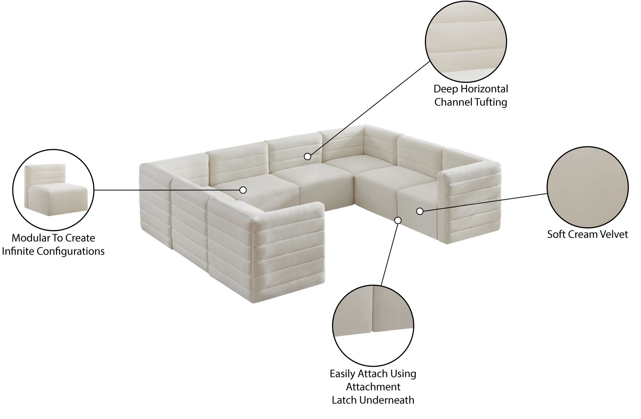 Quincy - 8 Piece Modular Sectional