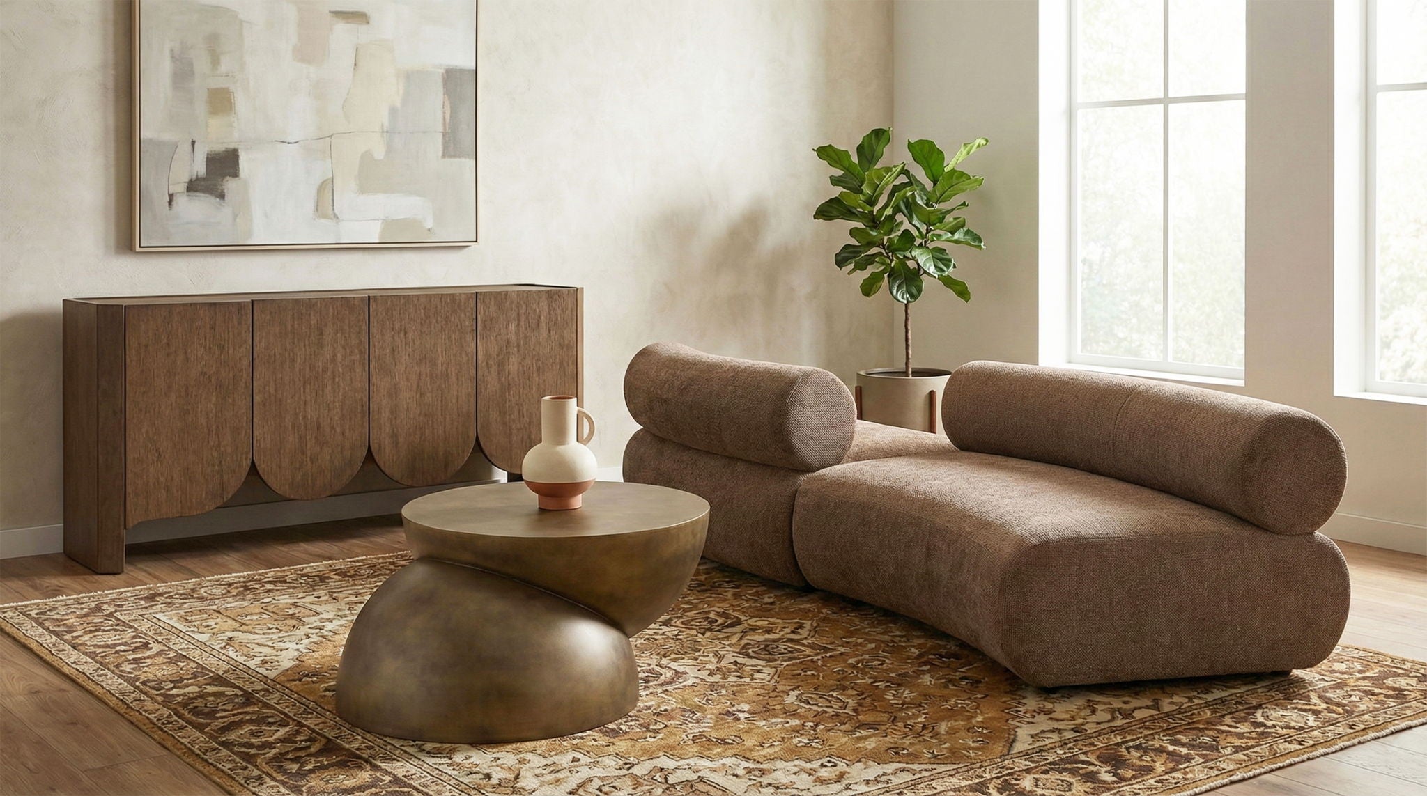Bale - 2 Piece Curved Modular Sofa