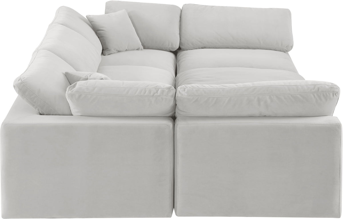 Comfy - 6 Piece Velvet Sectional