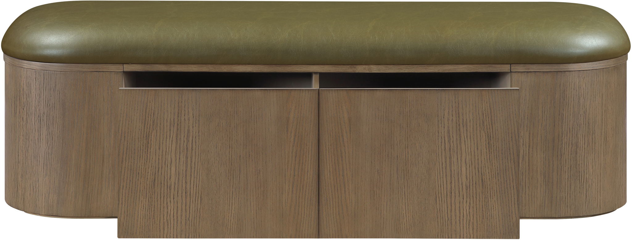 Velden - Upholstered Storage Bench With Stained Brown Base
