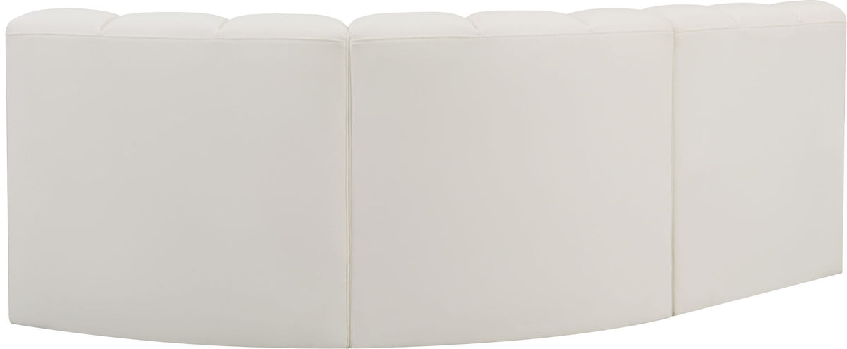 Arc - Faux Leather 3 Piece Sofa